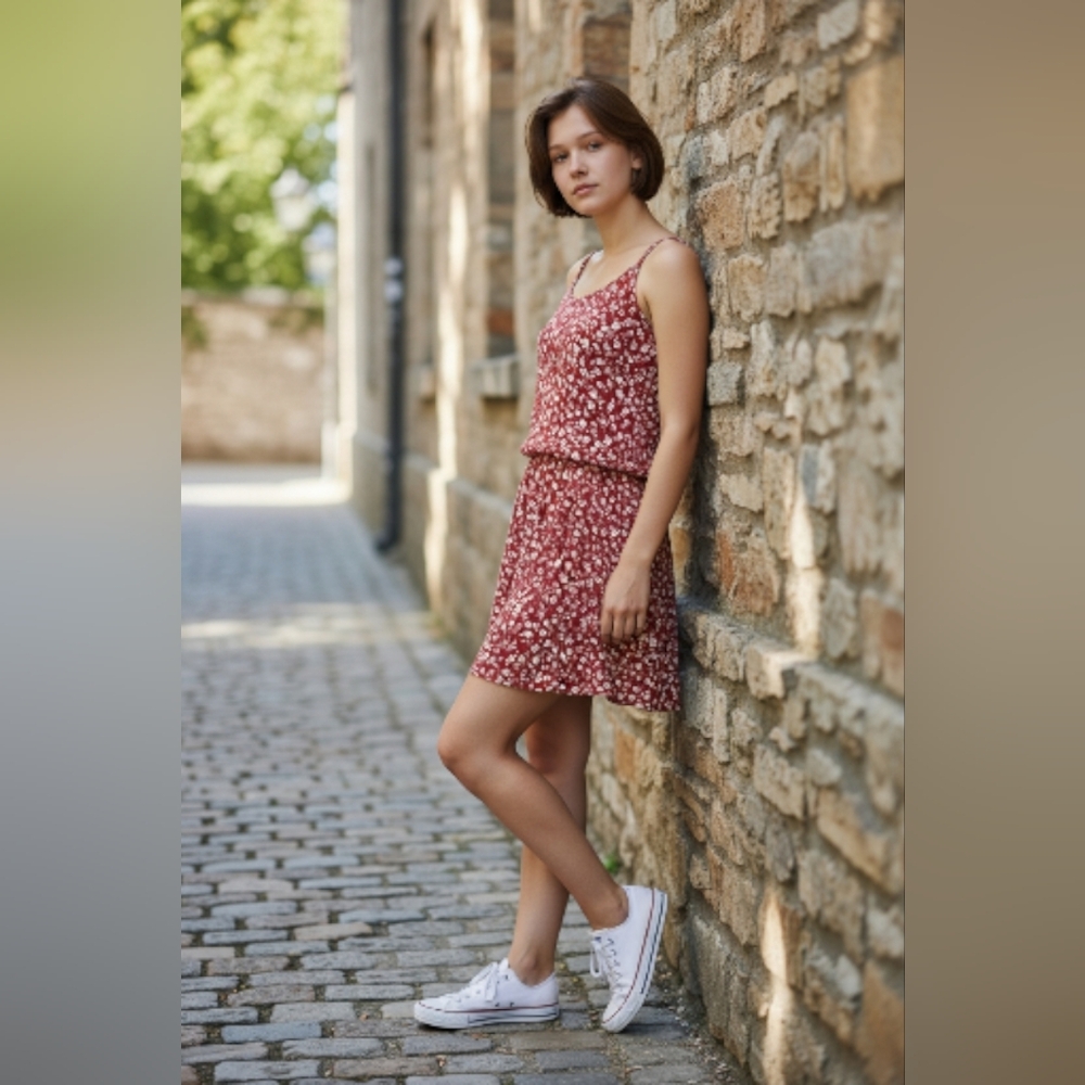 Forever 21 Floral Strap Dress